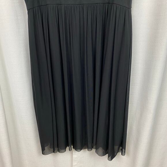 Torrid Black Sleeveless Knit To Mesh Skater Dress Sz.3 - Picture 9 of 14
